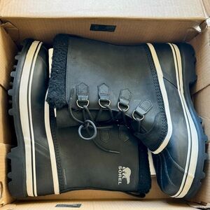 NEW Sorel Caribou Waterproof Leather Snow Boots size 13D